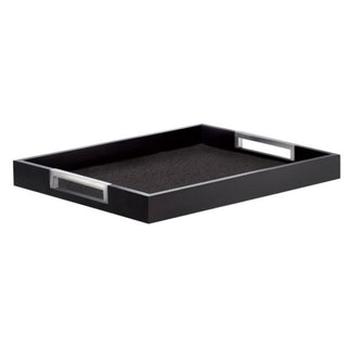 Broggi Pigreco rectangular tray 60x39.5 cm. Matt black - Buy now on ShopDecor - Discover the best products by BROGGI design