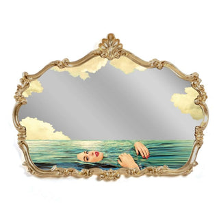 Seletti Toiletpaper Baroque Mirror Sea Girl mirror