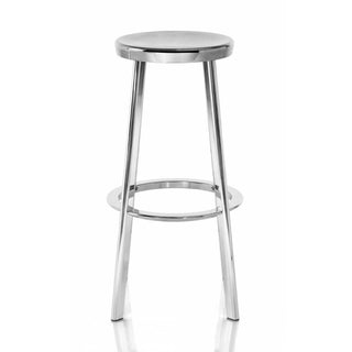Magis Déjà-vu high stool in polished aluminium h. 76 cm. Buy now on Shopdecor