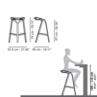 Magis Stool One h. 67 cm. Buy now on Shopdecor