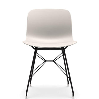 Magis Troy Wireframe chair in polypropylene with black structure Buy now on Shopdecor