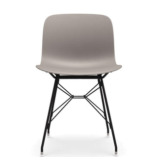 Magis Troy Wireframe chair in polypropylene with black structure Buy now on Shopdecor