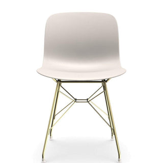 Magis Troy Wireframe chair in polypropylene with golden structure Buy now on Shopdecor