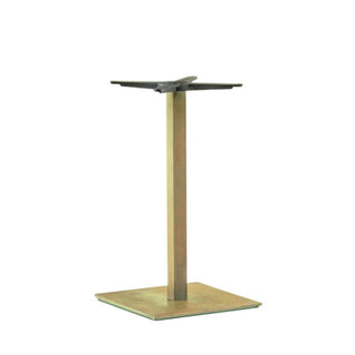 Pedrali Inox 4402 table base antique brass H.73 cm. Buy now on Shopdecor