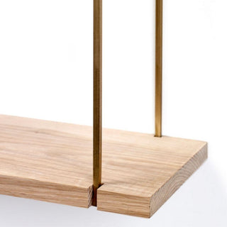 Serax Daysign Hang rack shelf wood/brass h. 45 cm. Buy now on Shopdecor
