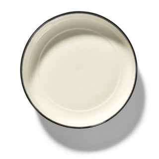 Serax Dé high plate diam. 24 cm. off white/black var D Buy now on Shopdecor