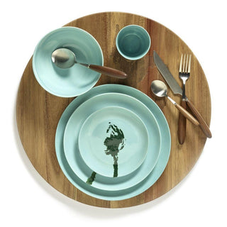 Serax Feast dinner plate diam. 16 cm. azure - artichoke green Buy now on Shopdecor