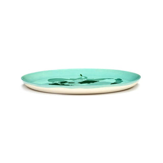 Serax Feast dinner plate diam. 26.5 cm. azure - pepper green Buy now on Shopdecor