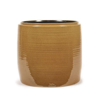 Serax Glazed Shades large round flower pot honey Buy now on Shopdecor