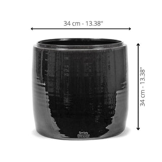Serax Glazed Shades medium round flower pot honey Buy now on Shopdecor