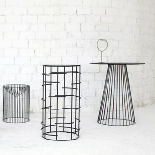 Serax Metal Sculptures Garbo Bistrot round table black h. 65 cm. Buy now on Shopdecor