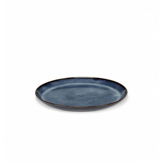 Serax Pure plate raised border dark blue glazed diam. 23.5 cm. Buy now on Shopdecor