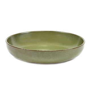 Serax Surface deep plate camo green diam. 19 cm. Buy now on Shopdecor