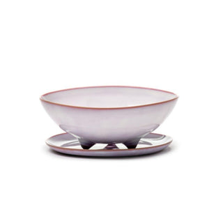 Serax Terres De Rêves colander with underplate light pink diam. 14.5 cm. Buy now on Shopdecor