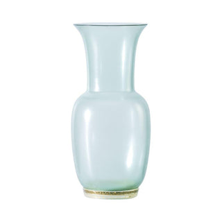 Venini Satin 706.22 satin vase rio green/crystal with gold leaf h. 36 cm. Buy now on Shopdecor