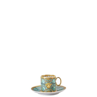 Versace meets Rosenthal La scala del Palazzo Coffee cup and saucer green Buy now on Shopdecor