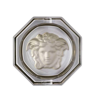 Versace meets Rosenthal Medusa Crystal Lumiere Haze ashtray diam. 16 cm Buy now on Shopdecor