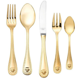 Versace meets Rosenthal Medusa Cutlery Dessert spoon plated Buy now on Shopdecor