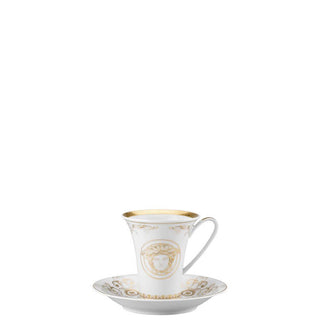 Versace meets Rosenthal Medusa Gala Gold High coffee cup and saucer Buy now on Shopdecor