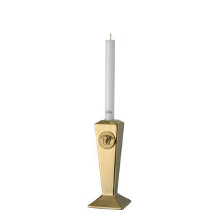 Versace meets Rosenthal Medusa Gold Candleholder H. 20 cm. gold w/ candle Buy now on Shopdecor