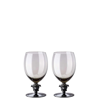 Versace meets Rosenthal Medusa Lumière 2nd Editon Set 2 water goblets Buy now on Shopdecor