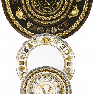 Versace meets Rosenthal Virtus Gala Black plate diam. 17 cm Buy now on Shopdecor