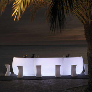 Vondom Fiesta Barra Curva bar counter LED bright white - Buy now on ShopDecor - Discover the best products by VONDOM design