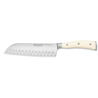 Wusthof Classic Ikon Crème santoku knife with hollow edge 17 cm. - Buy now on ShopDecor - Discover the best products by WÜSTHOF design